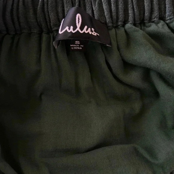 LuLu’s Al Fresco Evenings Slate Blue Off The Shoulder Mini Dress Size S EUC!! - Picture 9 of 11